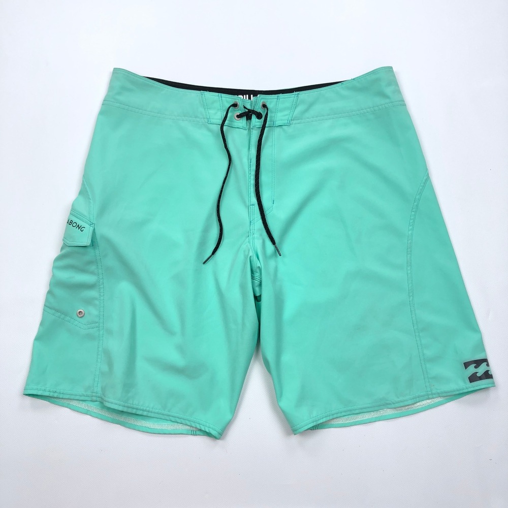 Billabong Platinum X Recycler Board Shorts Mens 36 Aqua Mint Green Surf Beach